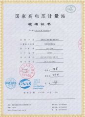 HYJF-2000 雙通道數(shù)字式局部放電檢測(cè)儀檢定證書